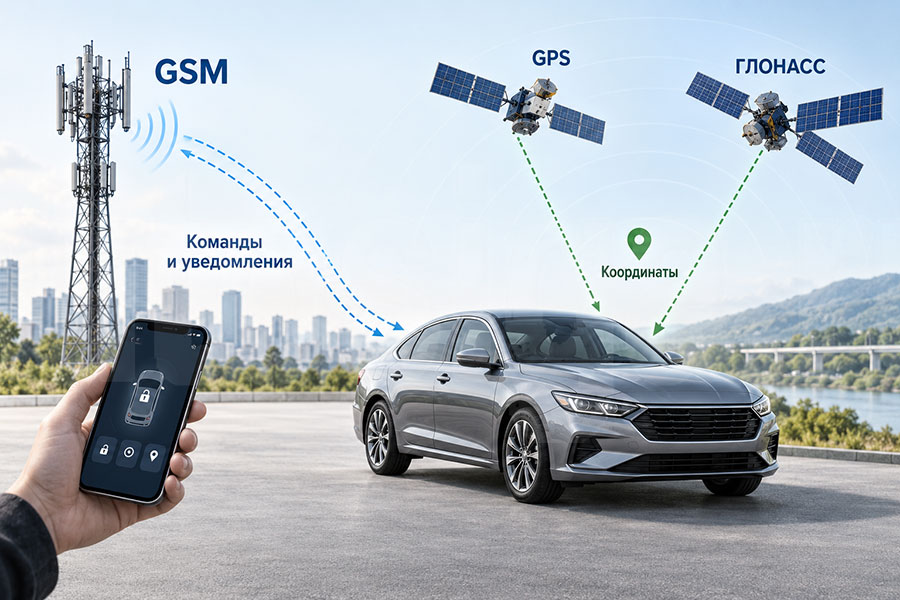 Разница между GSM и GPS ГЛОНАСС в StarLine