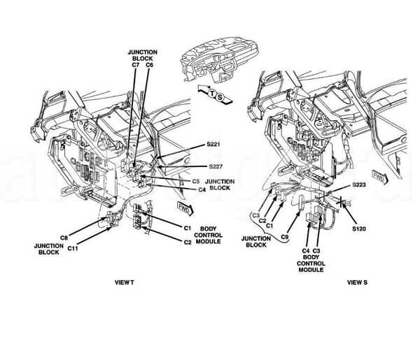 Установка автосигнализации на Chrysler Sebring 2004. BCM