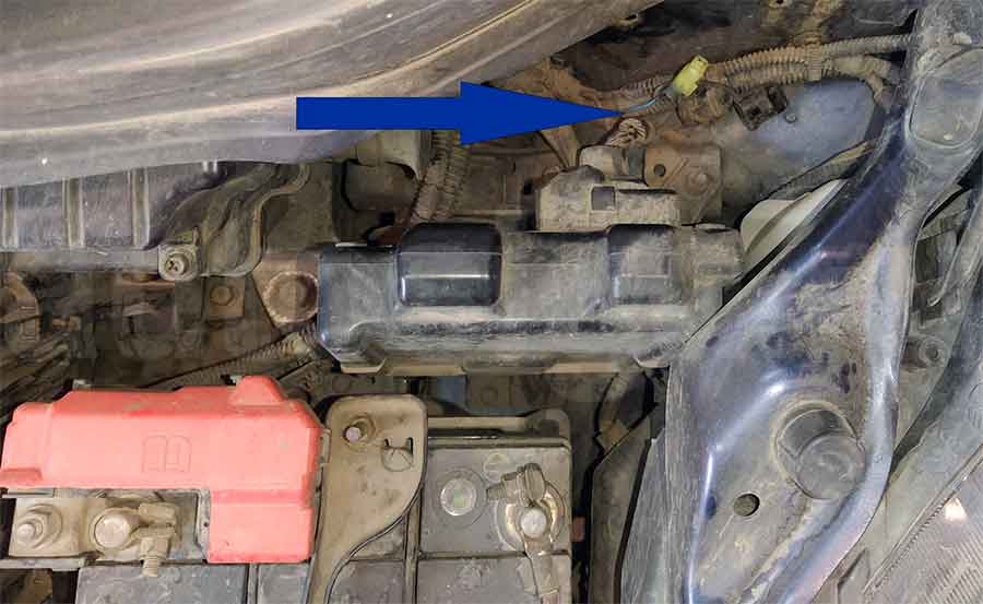 Контроль заведённого двигателя на  Honda Freed 2010