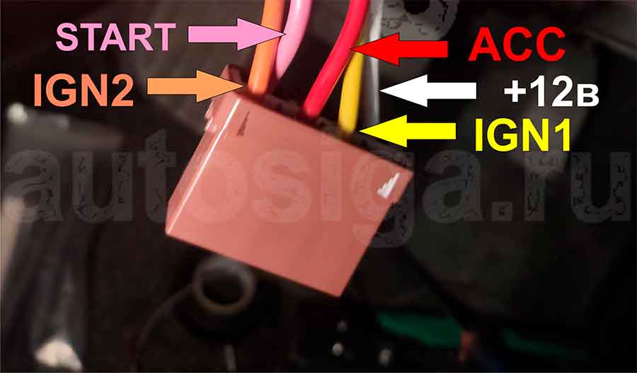 Подключение на замке зажигания Honda Freed 2008-2016