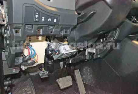 Установка автосигнализации на Kia Sportage 2011, ключ, МКПП