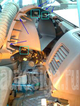 Карта монтажа StarLine A91 на Nissan Serena 2003