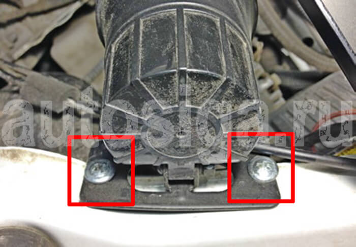 Крепление сирены на саморезы Крепление сирены