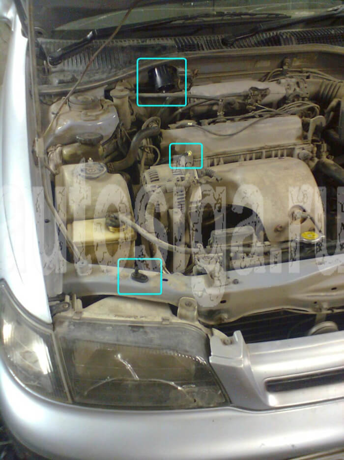 Установка сигнализации на Toyota Caldina 1996-1997 Установка сигнализации на Toyota Caldina 1996-1997