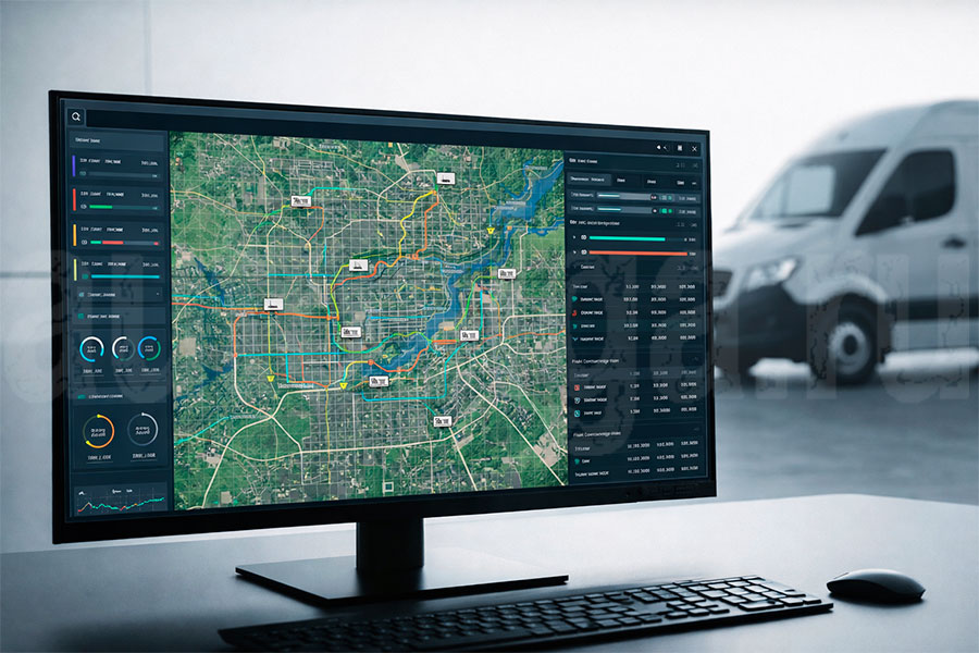 Какие функции системы мониторинга транспорта важны для маршрутов и геолокации