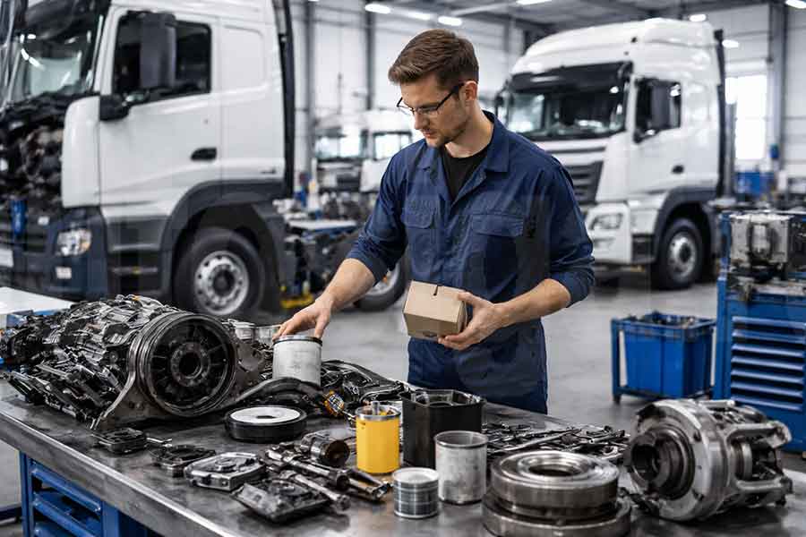 Как выбрать запчасти для грузовика в сервисной зоне ремонта