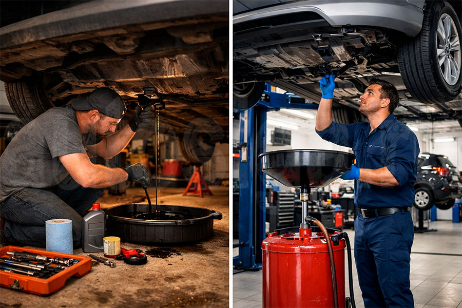 Самостоятельная замена масла или в автосервисе