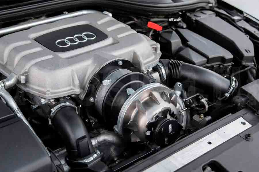 Актуатор турбины Audi – внешний вид и расположение Актуатор турбины Audi в моторном отсеке