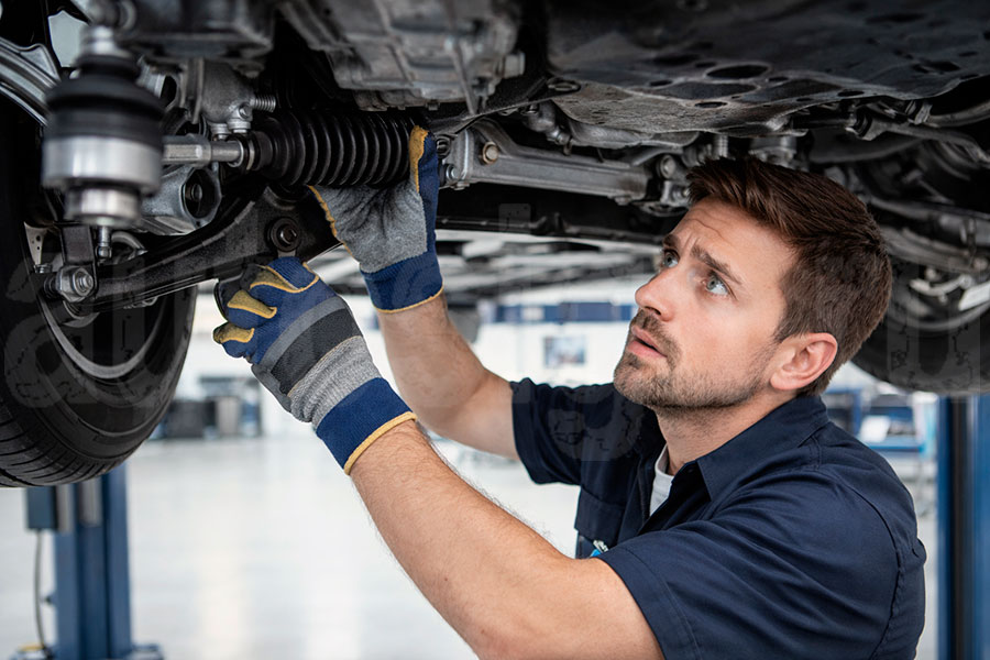 Диагностика рулевой рейки автомобиля в сервисе