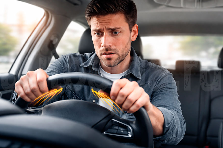 Признаки неисправности рулевой рейки: стук и люфт руля