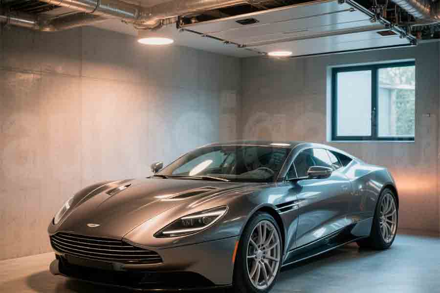 Комфортный гараж для автомобиля с правильным освещением и вентиляцией