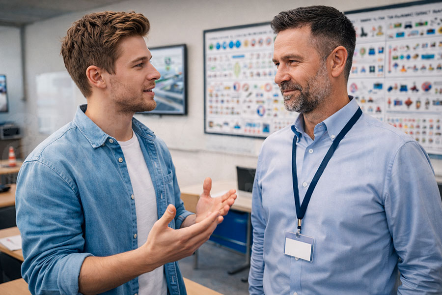 Выбор автошколы и знакомство с инструктором перед обучением вождению