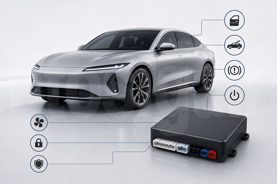 Функции автосигнализации через CAN FD на новом китайском автомобиле