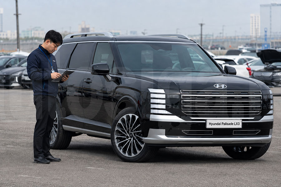 Hyundai из Кореи перед отправкой покупателю