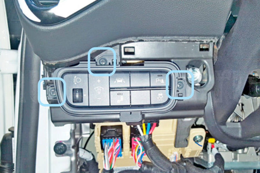 Kia Soul 2019-2023 Саморезы крепления блока кнопок Киа Соул 2019-2023 Саморезы крепления блока кнопок