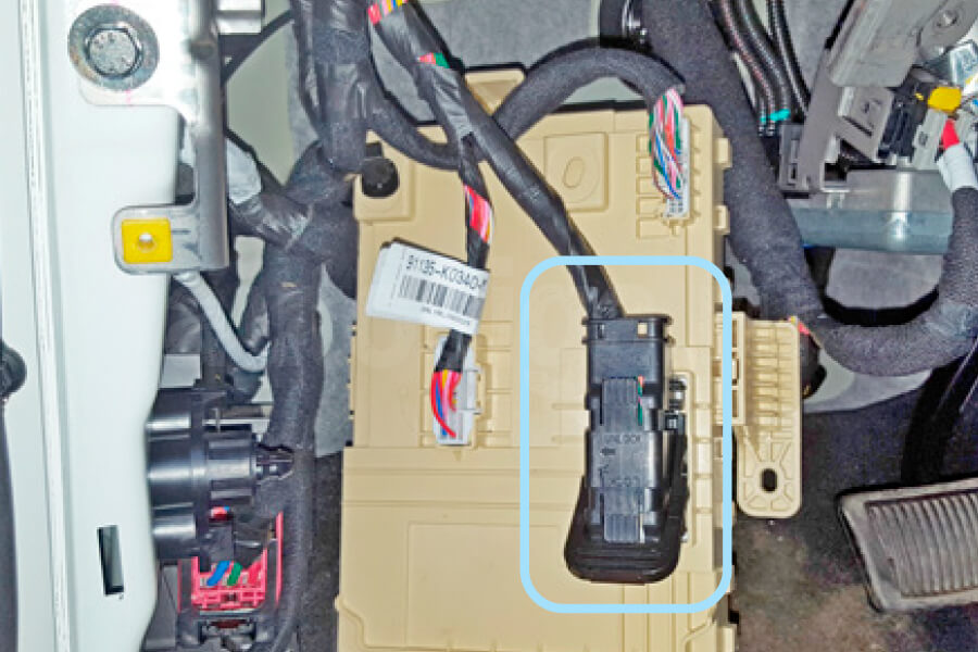 Kia Soul 2019-2023 Разъём ICU-E Киа Соул 2019-2023 Разъём ICU-E на блоке предохранителей