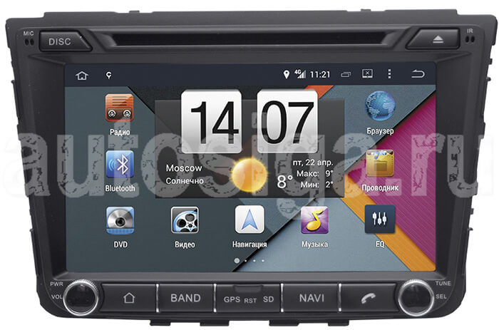 Автомагнитола в Hyundai Creta