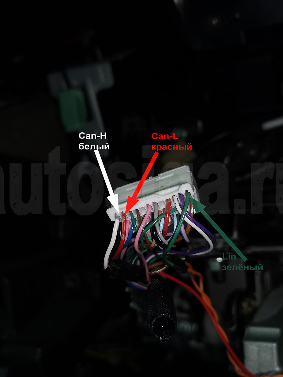 Mazda CX-5 2017: CAN и LIN на разъёме панели приборов