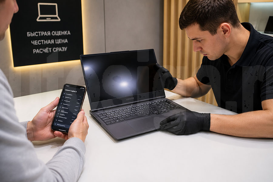 Онлайн-оценка ноутбука Lenovo перед продажей