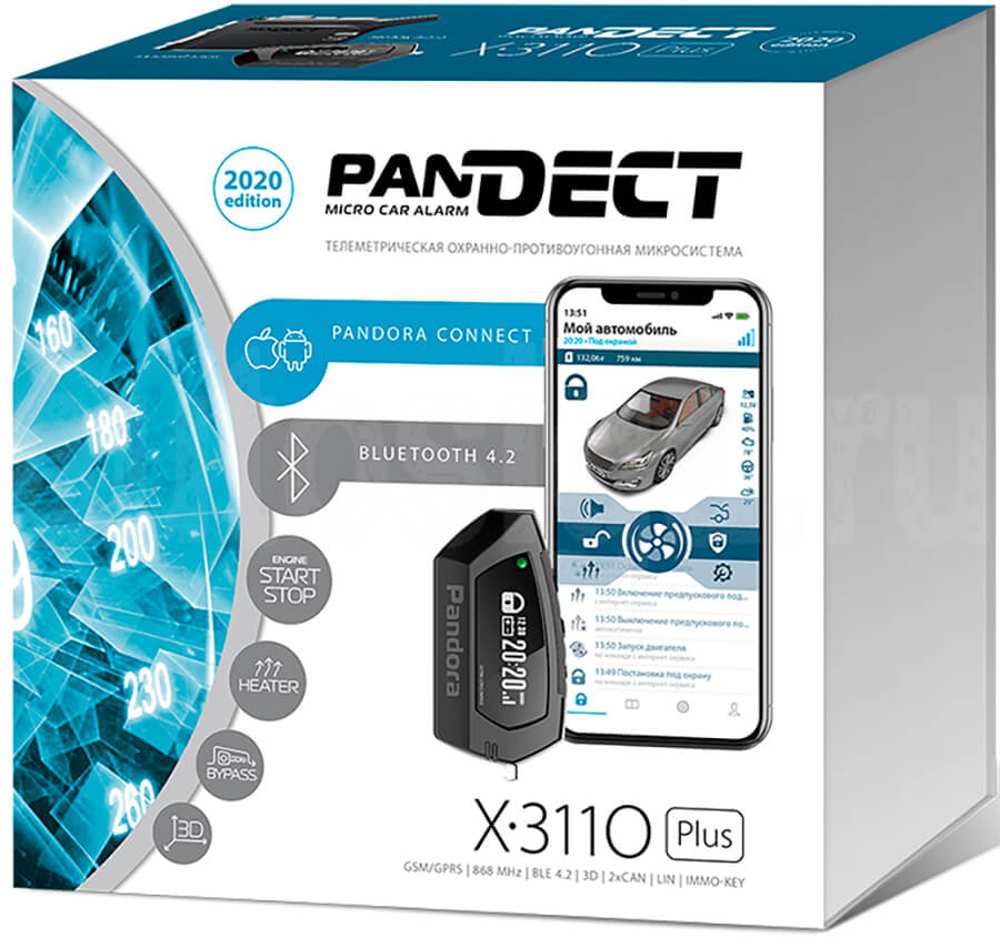 Pandect x 3110 как подключить к телефону