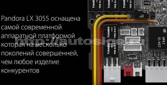 Внутренности автосигнализации Pandora LX 3055 Внутренности автосигнализации Pandora LX 3055