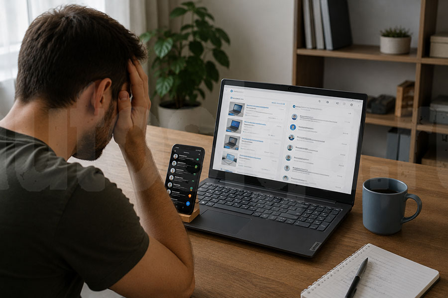 Продажа ноутбука Lenovo через сайты объявлений