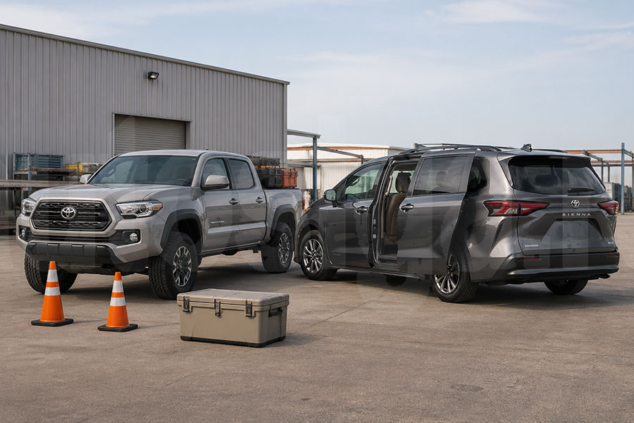 Пикап и минивэн Toyota для работы, перевозок и дальних поездок