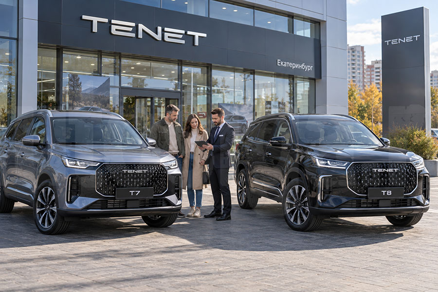 Новые автомобили TENET у официального дилера в Екатеринбурге