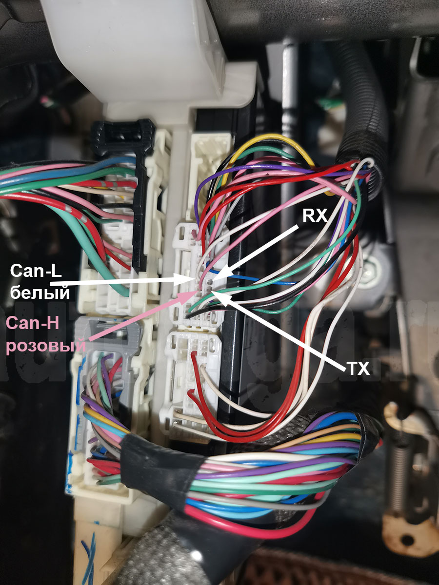Toyota Camry XV50: RX, TX и второй вариант CAN на разъёме BCM