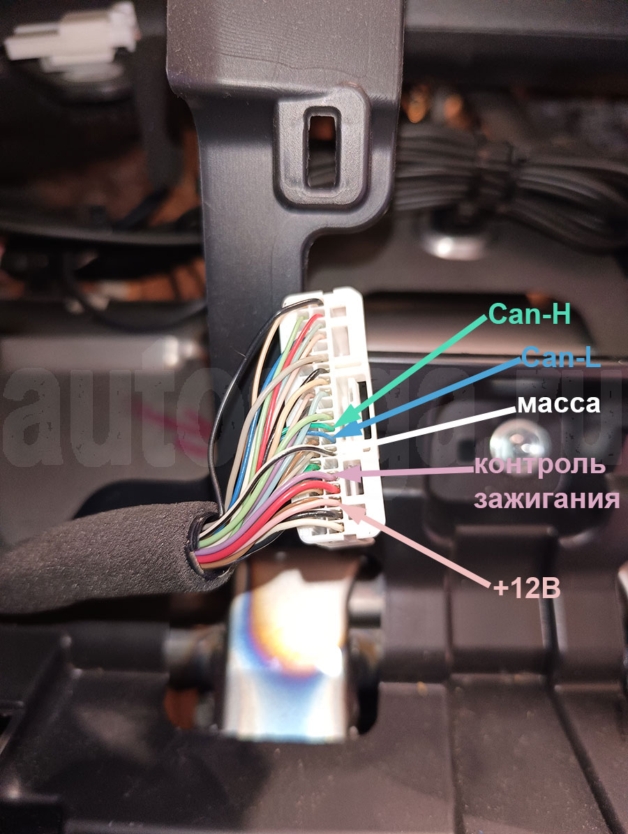 Toyota Raize 2021: подключение CAN и питания на щитке приборов Toyota Raize 2021: CAN, питание, масса и информация о зажигании на щитке приборов