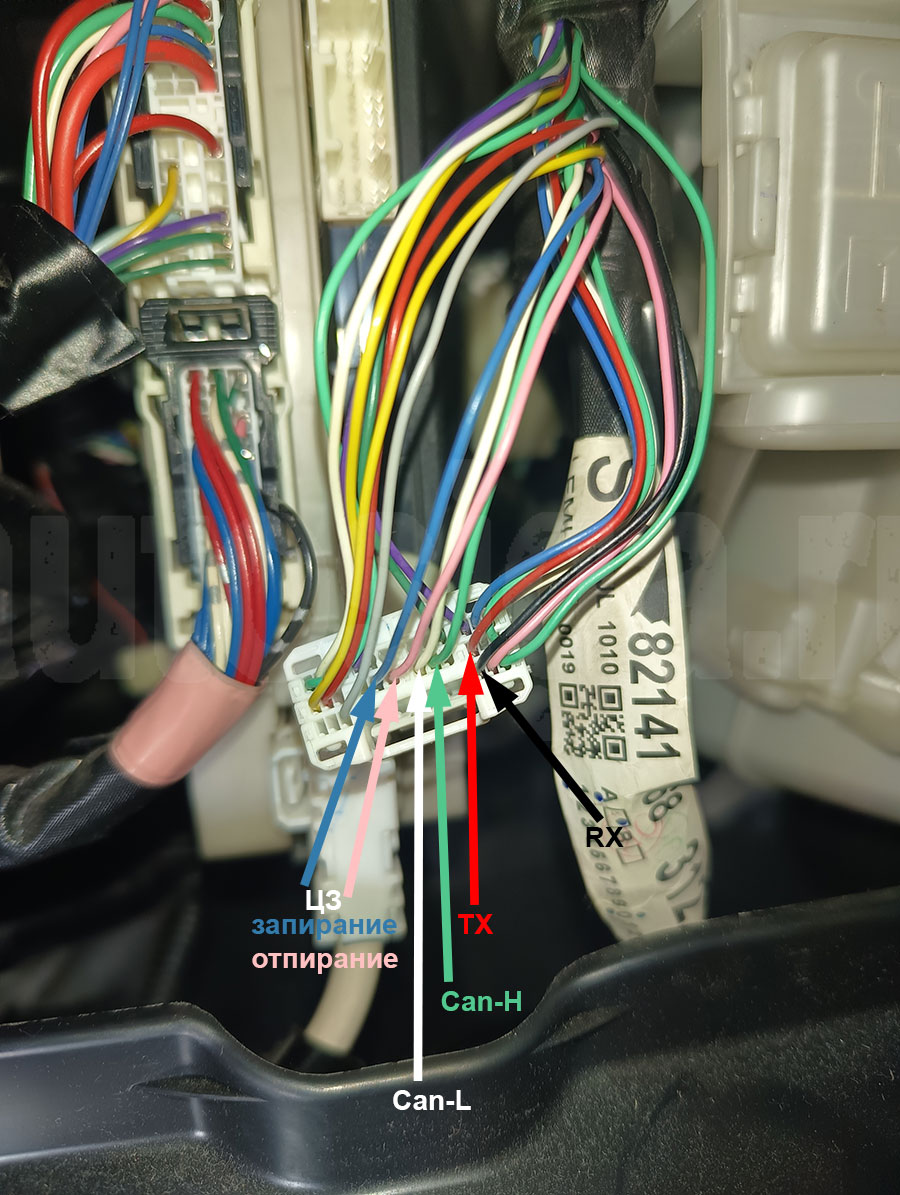 Toyota Wish 2012: CAN, RX, TX и центральный замок на блоке BCM