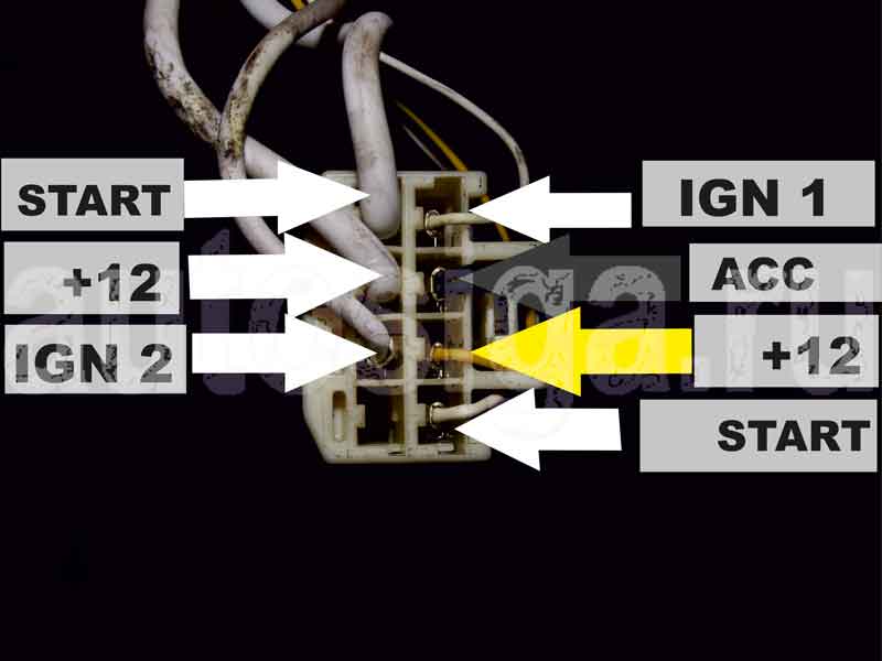 Toyota Fielder 2012 замок зажигания