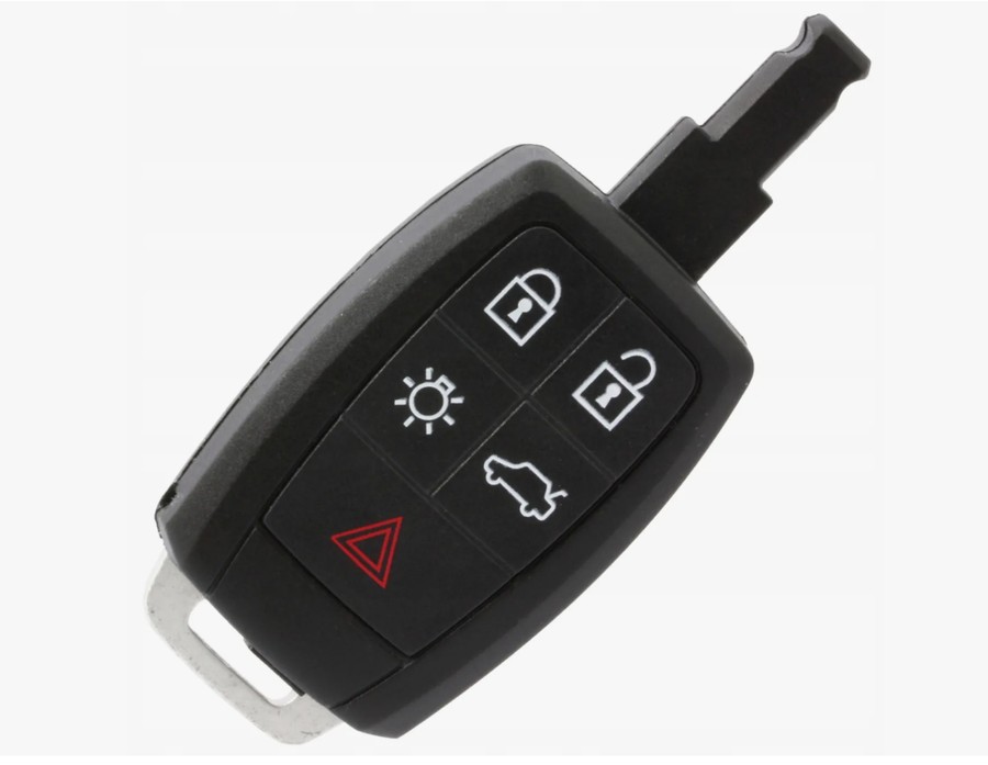 Volvo S40 2008: конструкция штатного ключа Volvo S40 2008: штатный ключ с чипом иммобилайзера в лезвии ключа